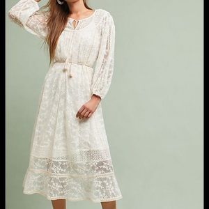 Lace midi dress